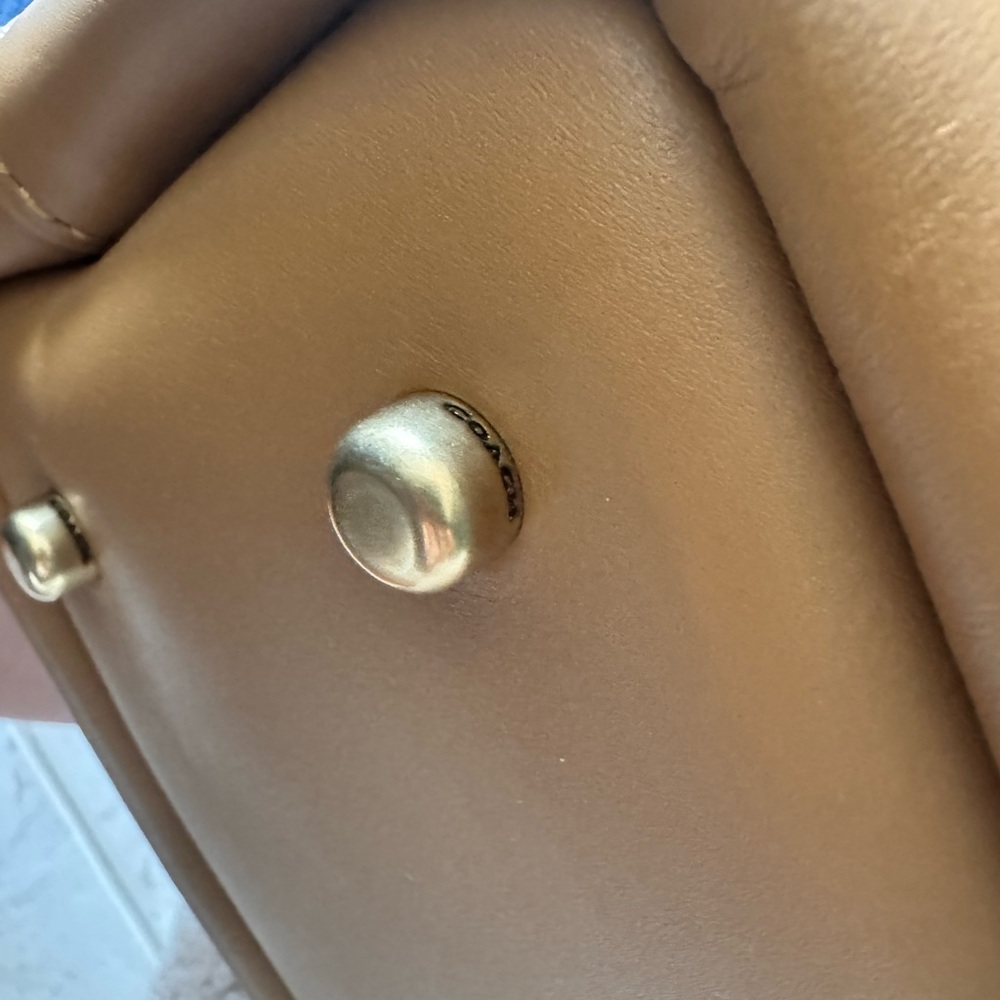 NEW NEVER USED Coach Honey Brown Slouchy Rogue - Picture 13 of 15